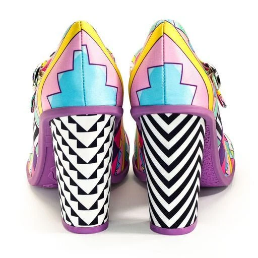 Hot Chocolate Design Geometric High Heel - Image 3