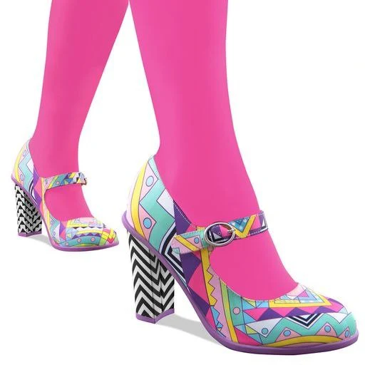 Hot Chocolate Design Geometric High Heel - Image 4