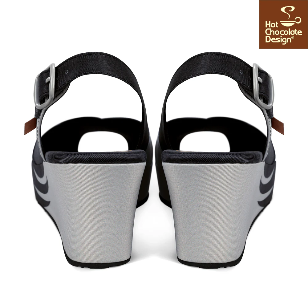 Hot Chocolate Design - Black Birds Sandal - Image 3