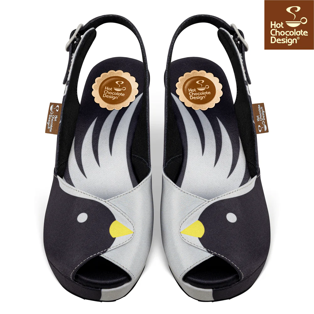 Hot Chocolate Design - Black Birds Sandal - Image 4