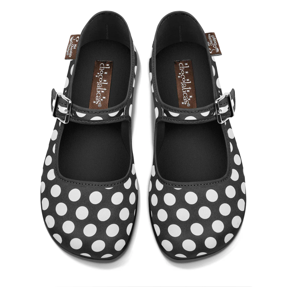 Hot Chocolate Design Black Polka