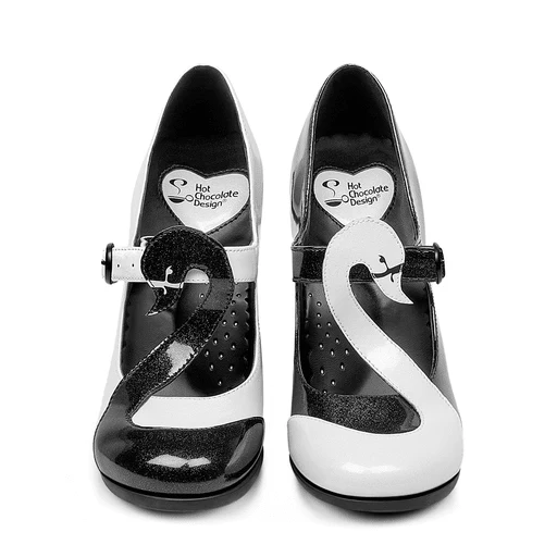 Hot Chocolate Design Black Swan High Heels - Image 2