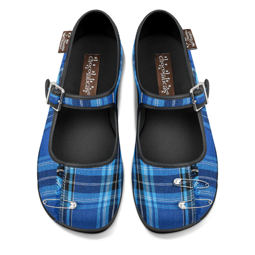 Hot Chocolate Design Blue Tartan