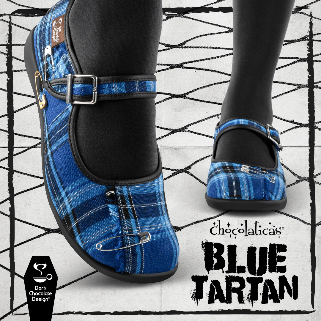 Hot Chocolate Design Blue Tartan - Image 5