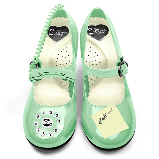 Clearance Hot Chocolate Design Call Me MidHeel - Mint LAST PAIR! SIZE US5/AU5.5/VZ35 - Image 2