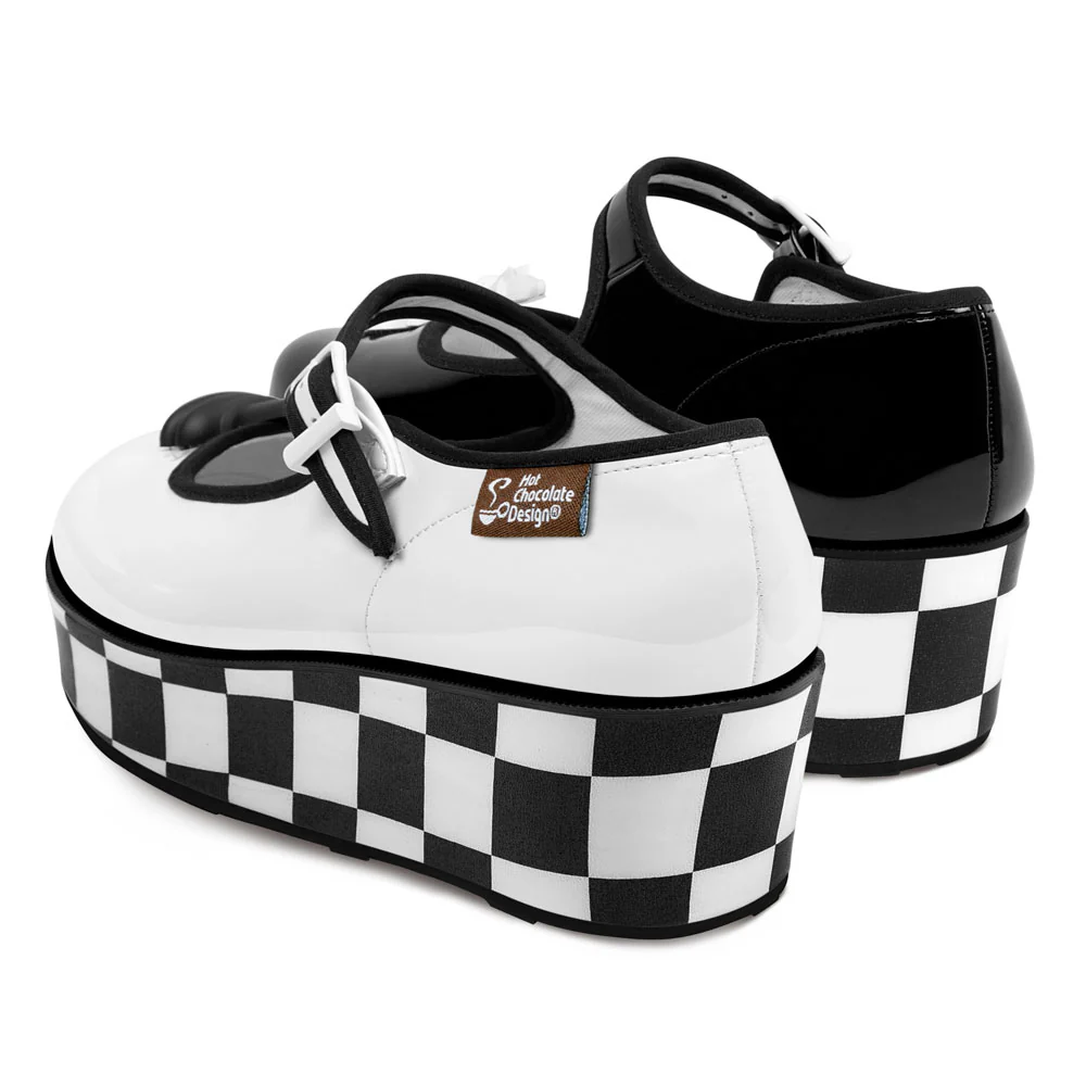 Clearance Hot Chocolate Design Check Mates Platform - LAST PAIR - SIZE US6 - Image 3