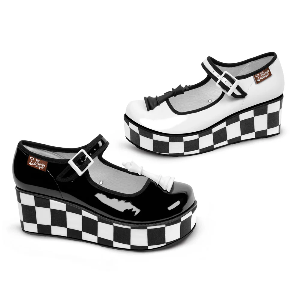 Clearance Hot Chocolate Design Check Mates Platform - LAST PAIR - SIZE US6 - Image 5
