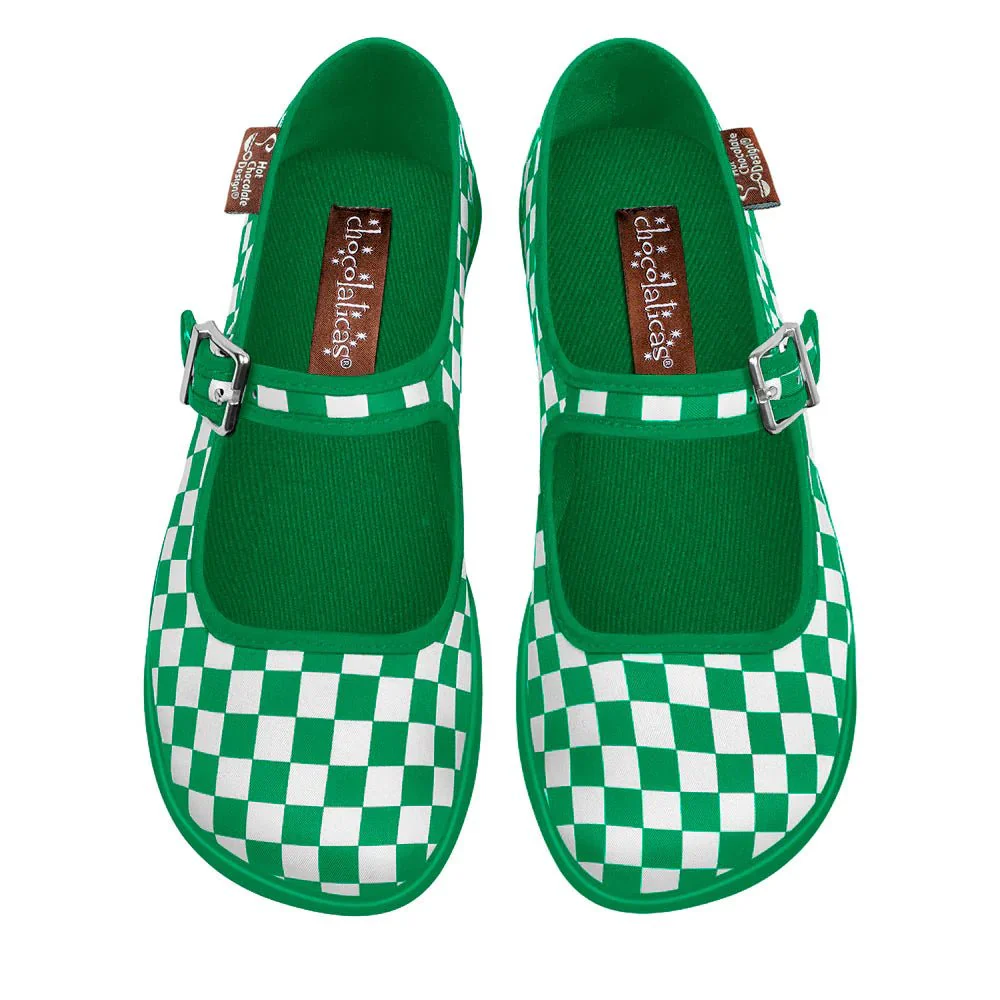 Hot Chocolate Design Checkers - Green