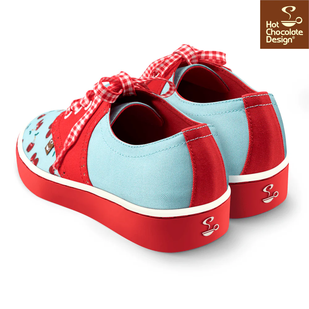 Hot Chocolate Design - Cherry Blue Sneakers - LAST PAIR US12! - Image 2