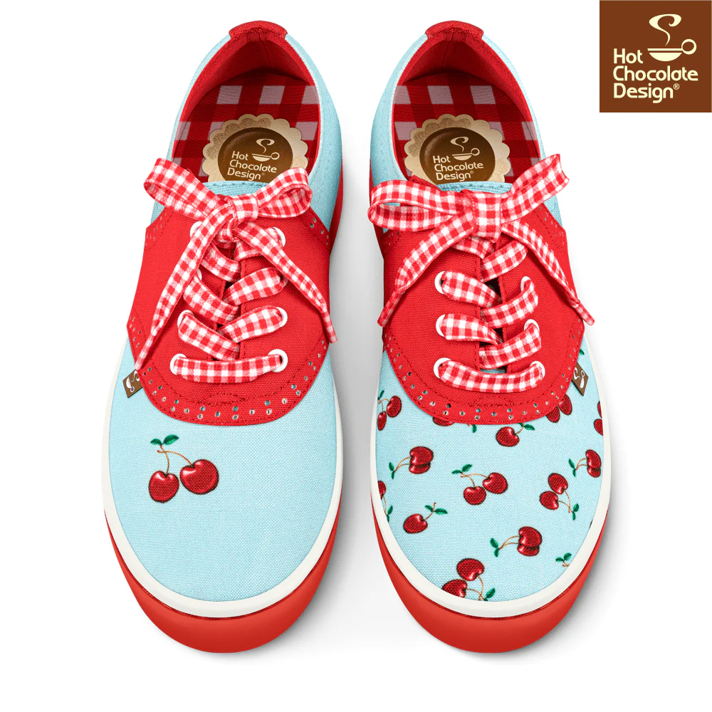Hot Chocolate Design - Cherry Blue Sneakers - LAST PAIR US12! - Image 3