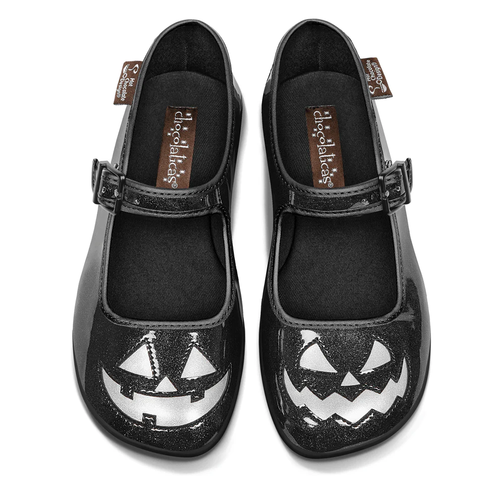 Hot Chocolate Design Halloween Black Glitter