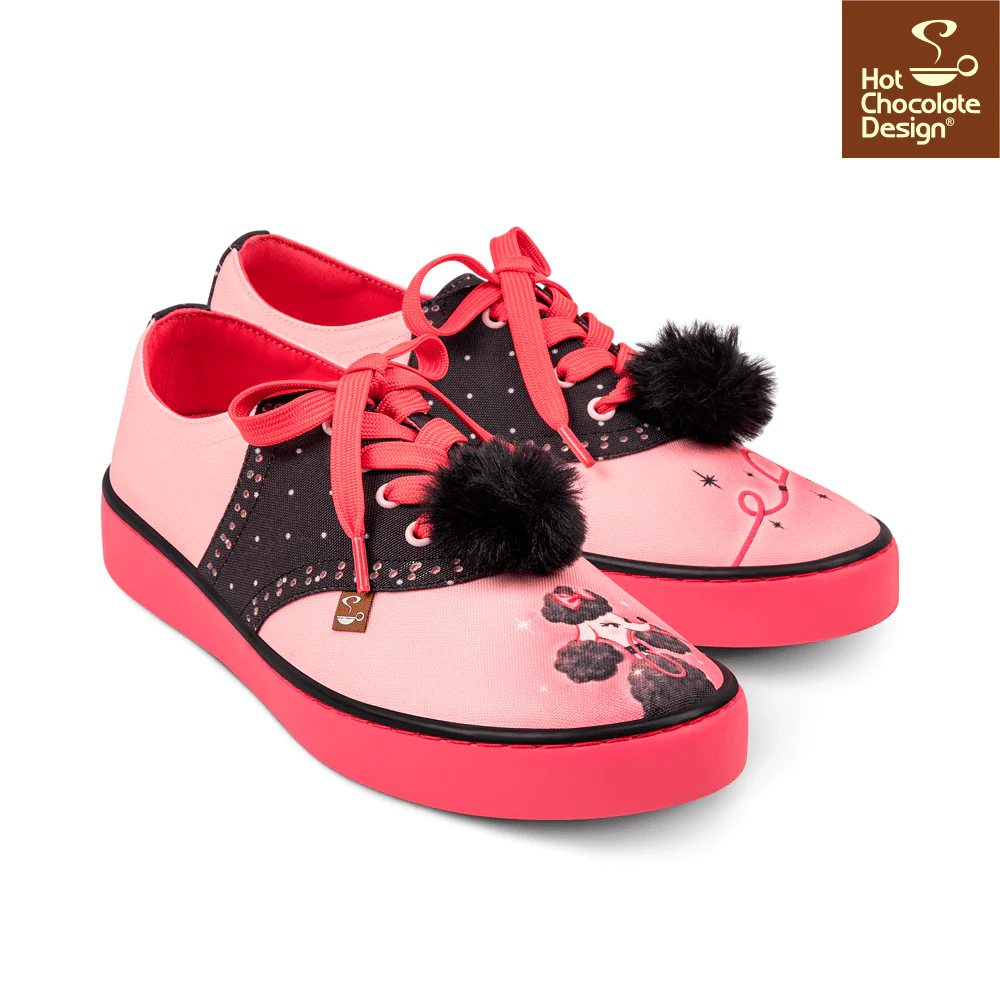 Hot Chocolate Design - Poodle Perfect Sneakers
