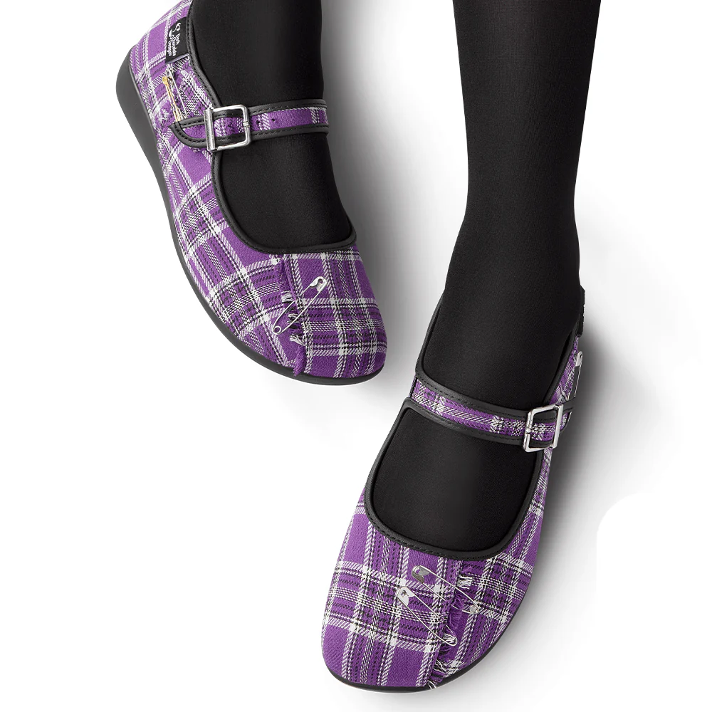 Hot Chocolate Design Purple Tartan - Image 4