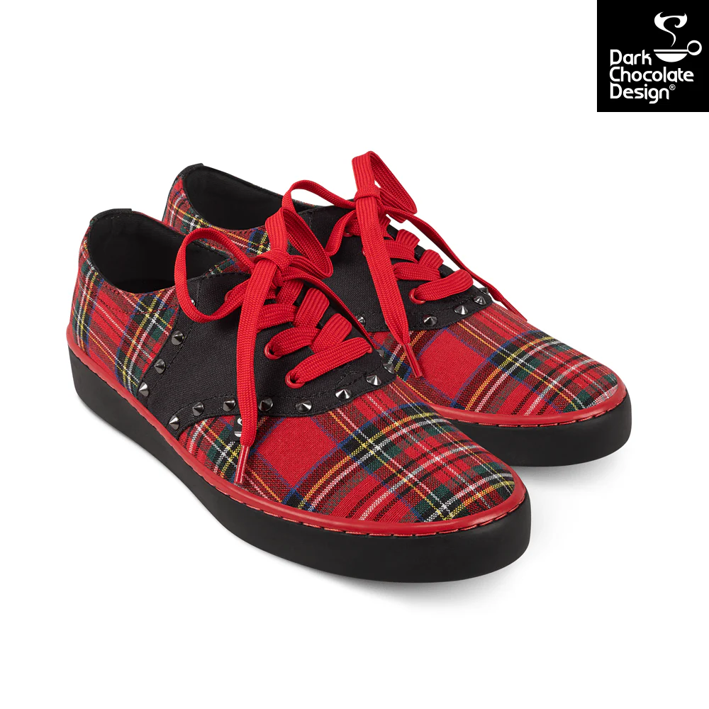 Hot Chocolate Design - Rebel Tartan Sneakers