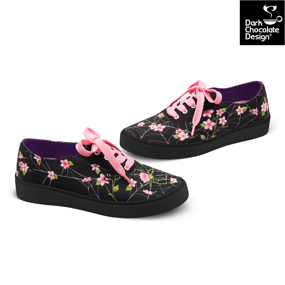 Hot Chocolate Design - Spider Blossom Sneakers - Image 2