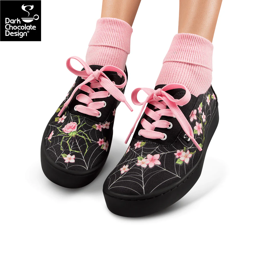 Hot Chocolate Design - Spider Blossom Sneakers - Image 4