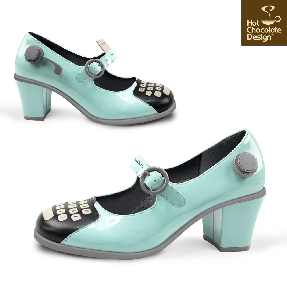 Hot Chocolate Design Typewriter Mid Heel - Image 7