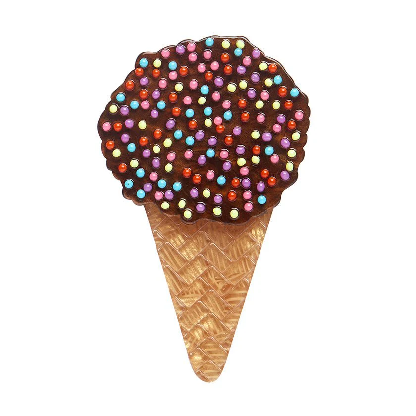 Erstwilder x Katherine Sabbath Ice Cream Cake Cone Brooch