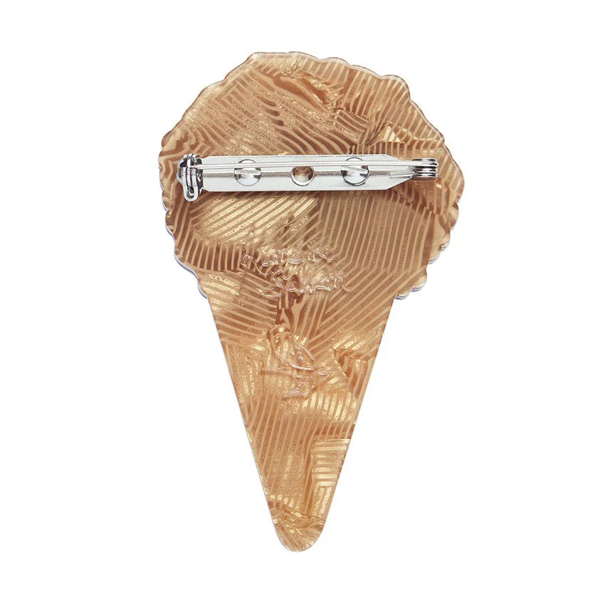 Erstwilder x Katherine Sabbath Ice Cream Cake Cone Brooch - Image 2