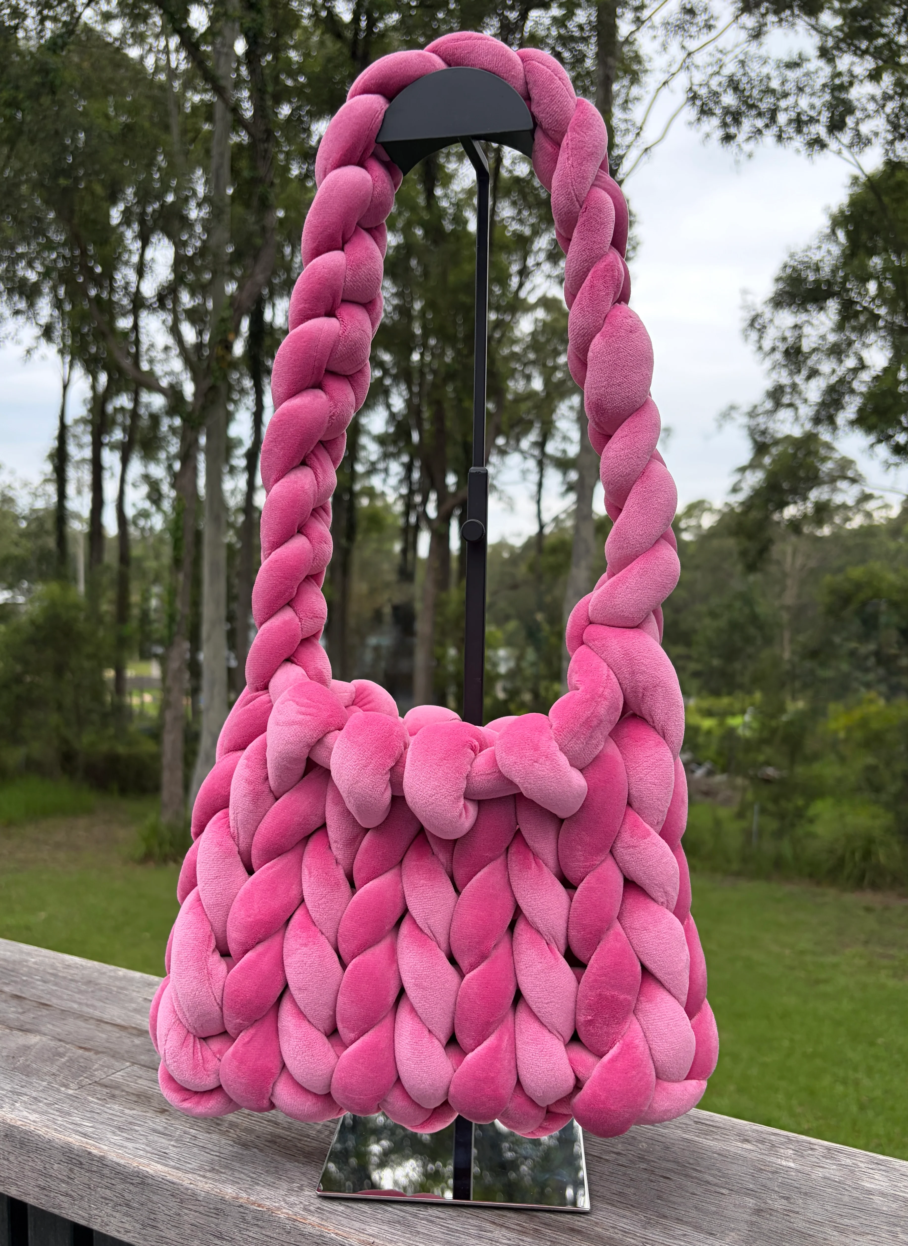 Knit Happens Velvet Bucket Bag (11 Colours!) - Image 11