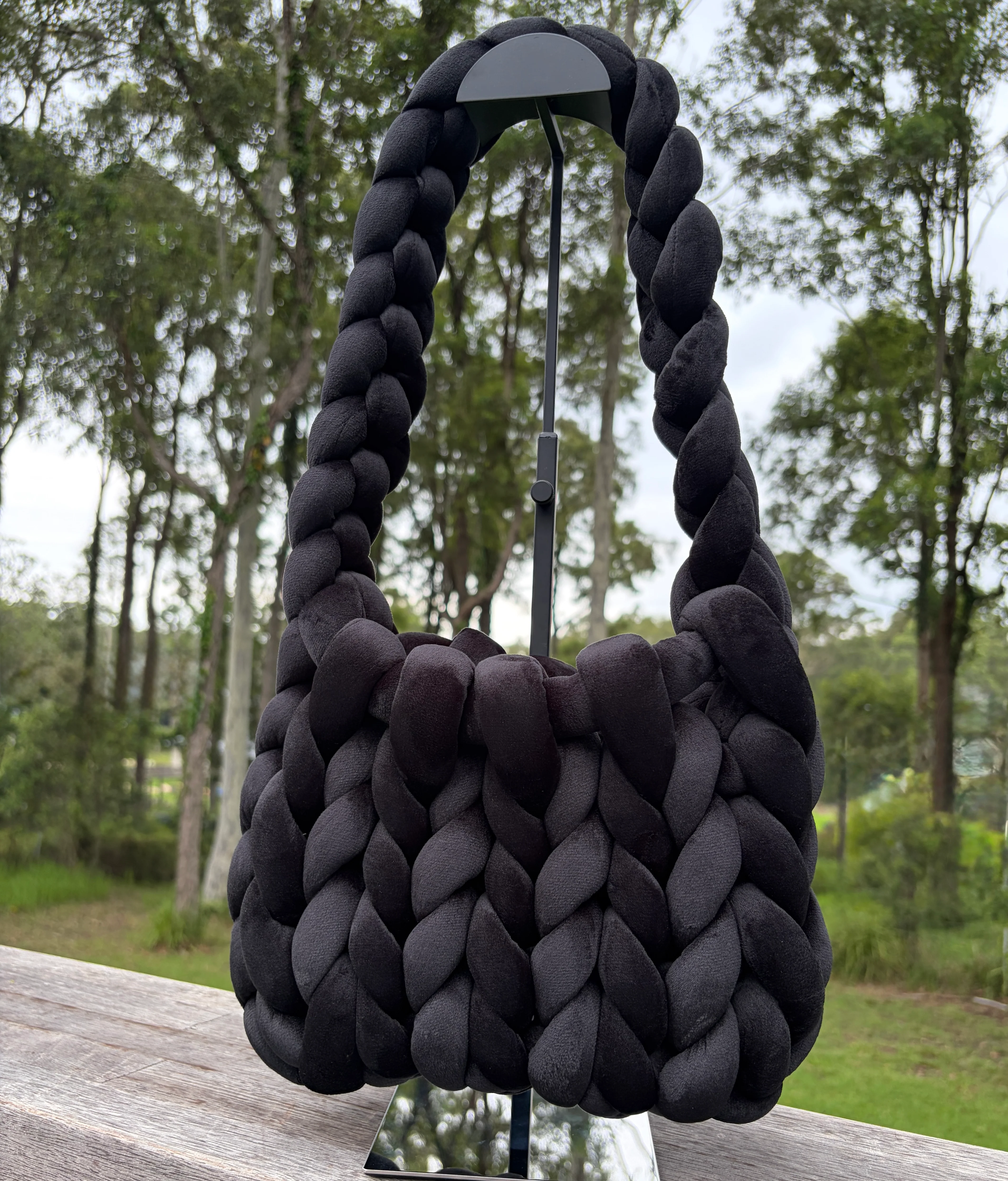 Knit Happens Velvet Bucket Bag (11 Colours!) - Image 4