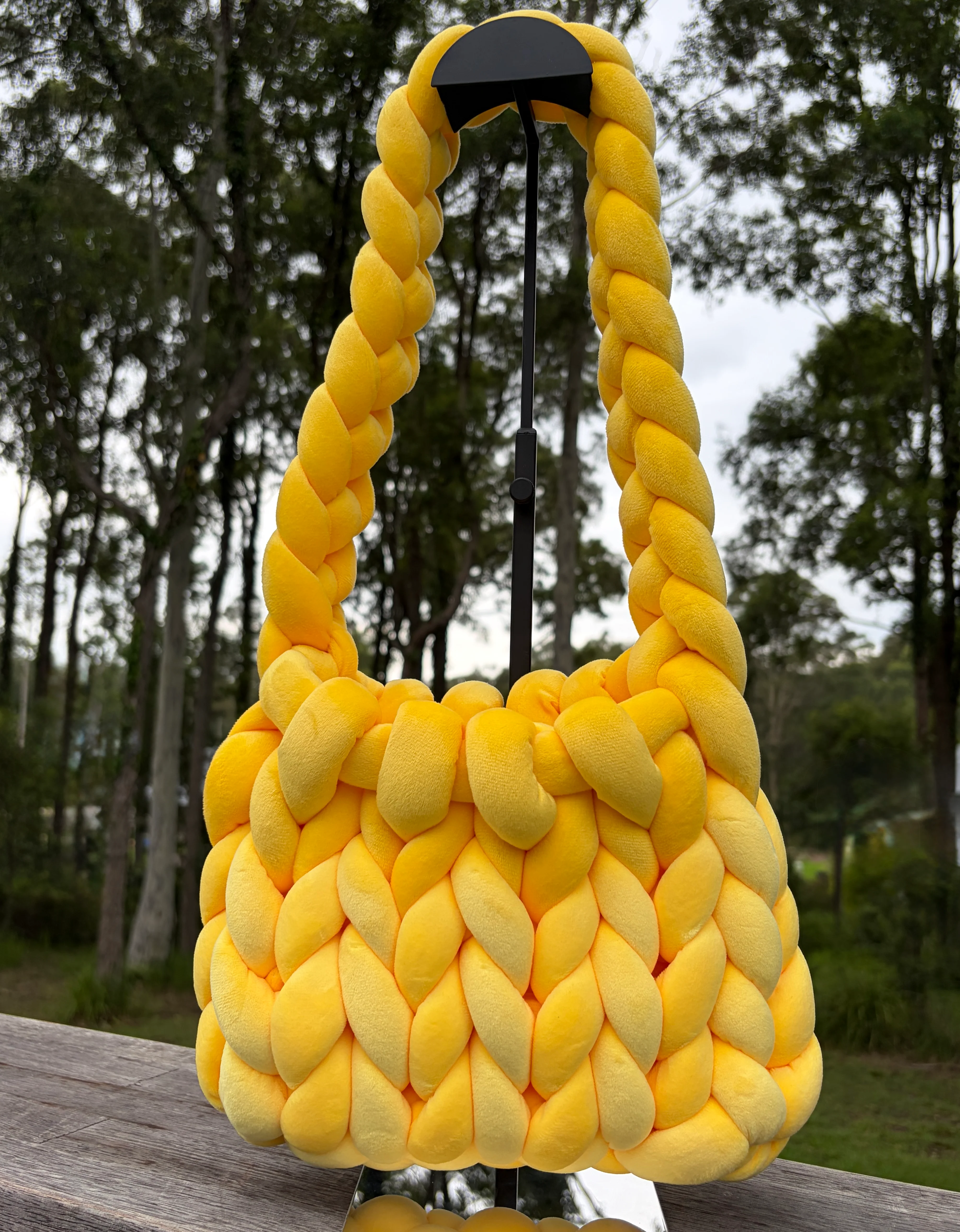 Knit Happens Velvet Bucket Bag (11 Colours!) - Image 5