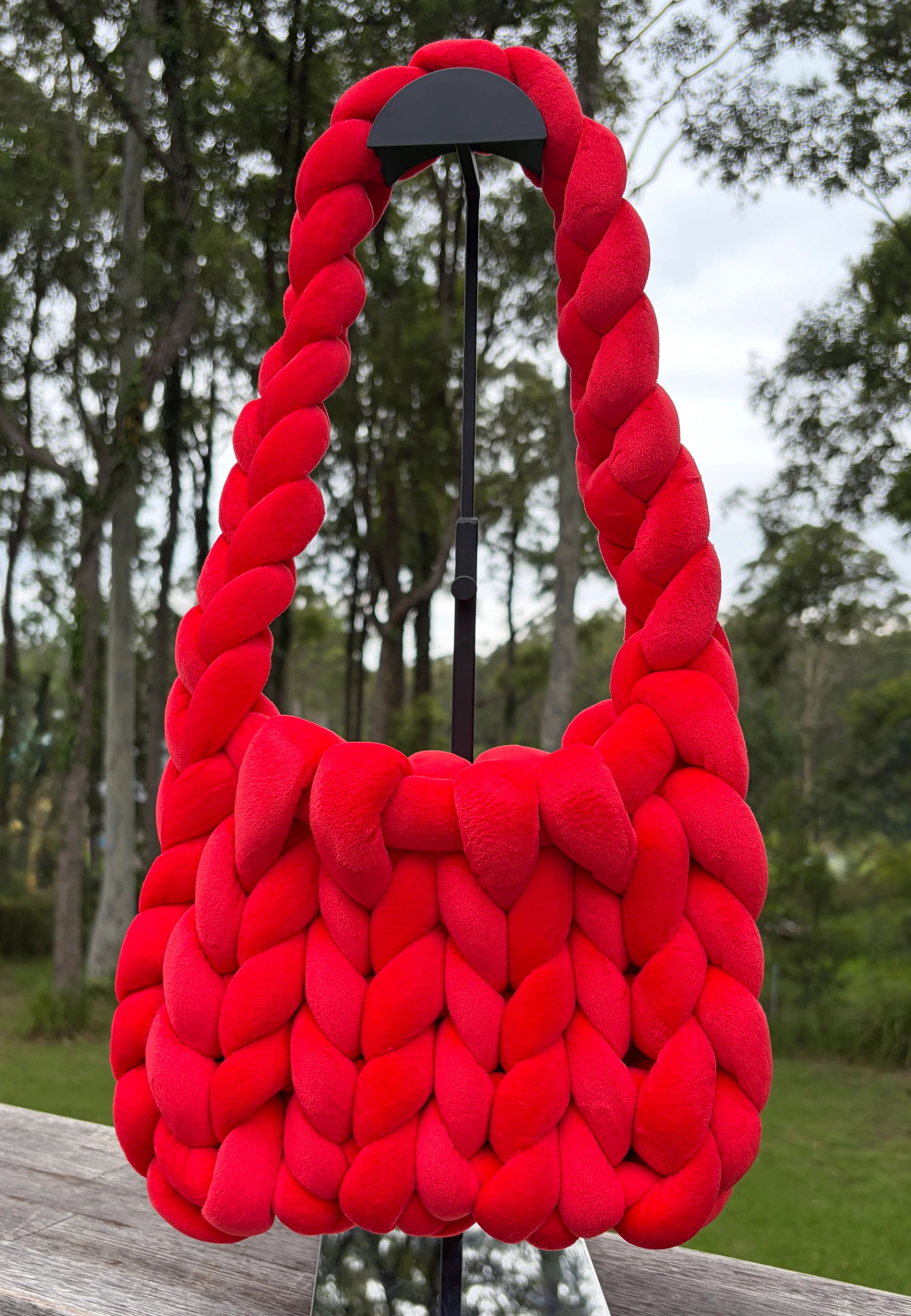 Knit Happens Velvet Bucket Bag (11 Colours!) - Image 6
