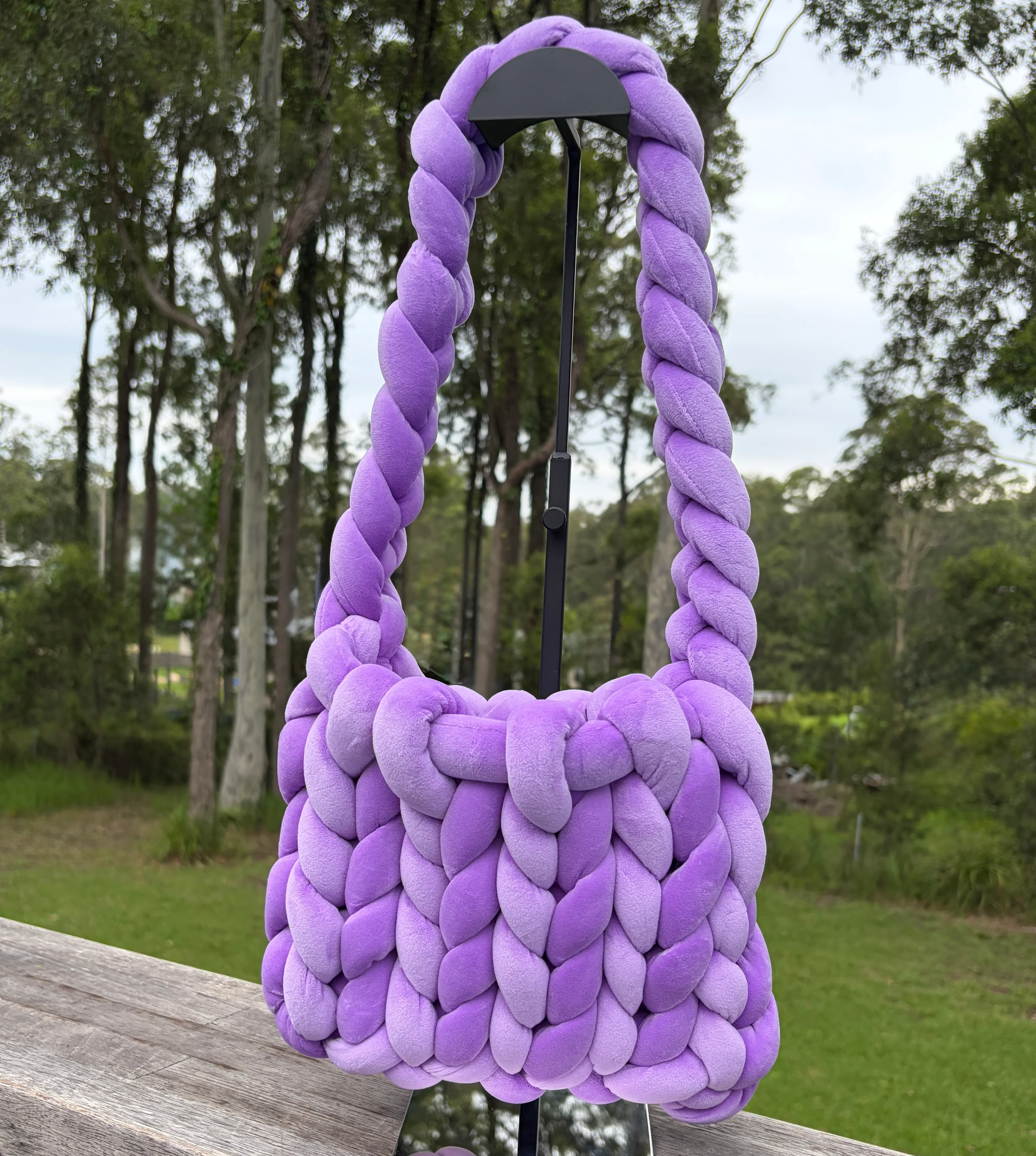 Knit Happens Velvet Bucket Bag (11 Colours!) - Image 8