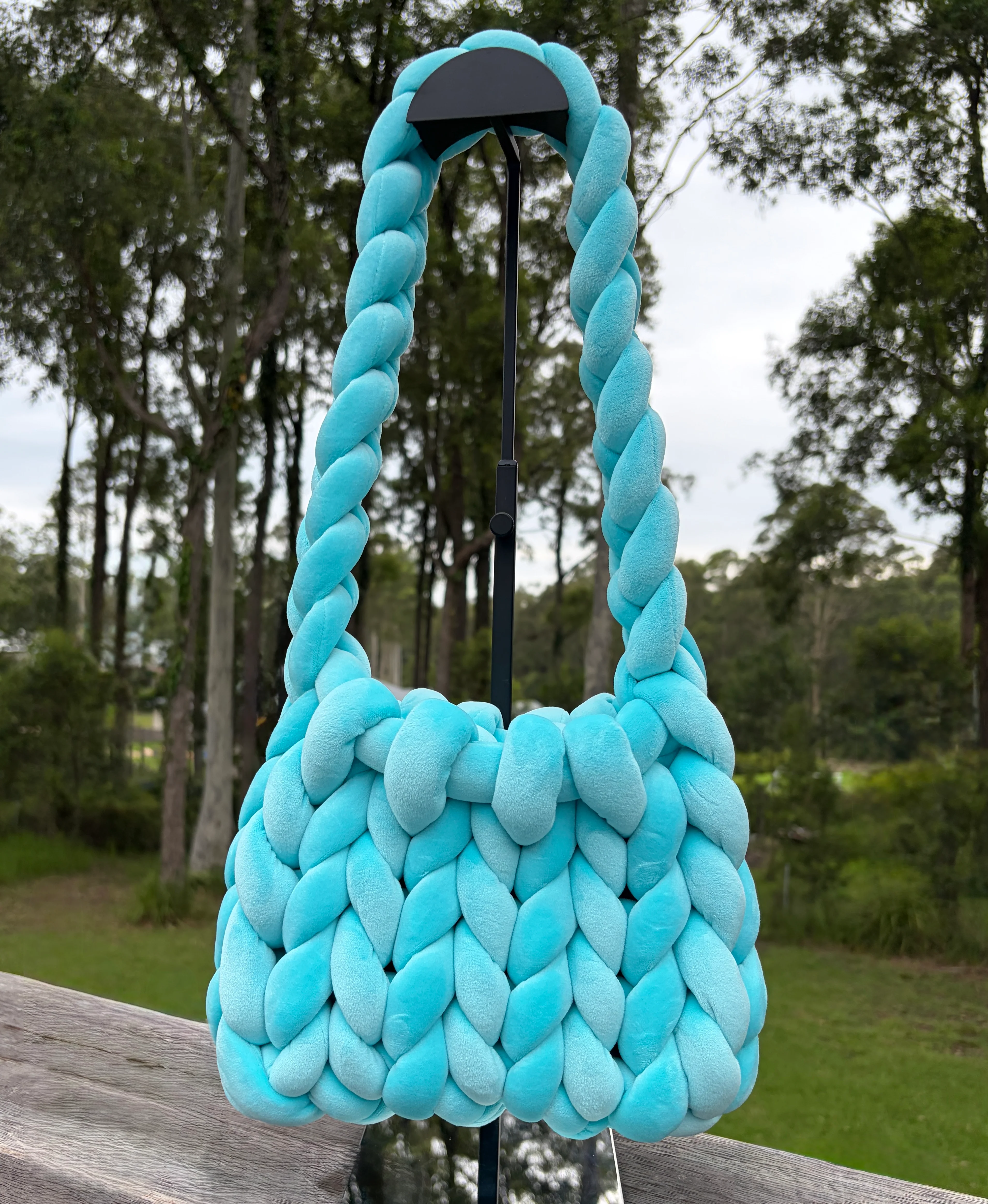 Knit Happens Velvet Bucket Bag (11 Colours!) - Image 9