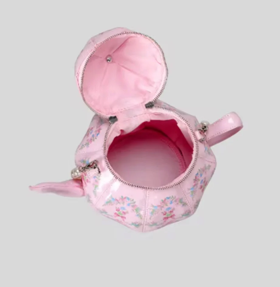 Piping Hot Teapot Handbag - Pink - Image 4