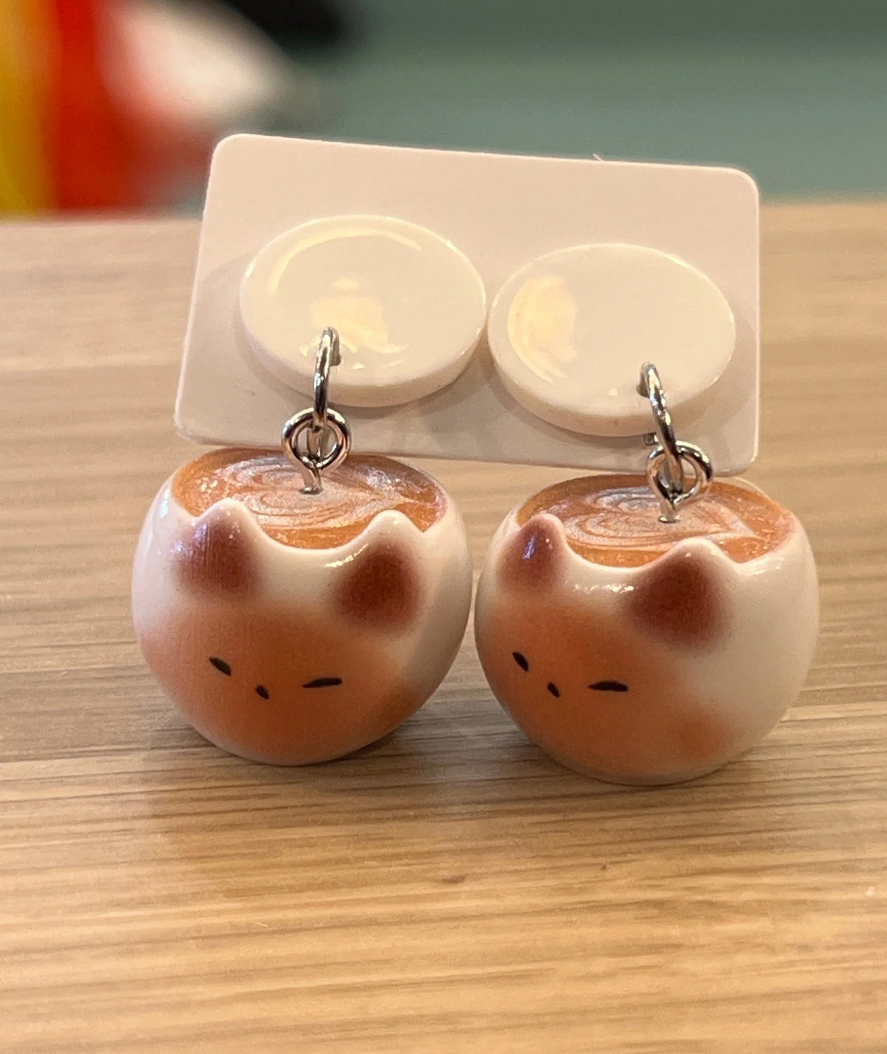 Popping Candy Dangle Earrings - Catuccino Love Heart