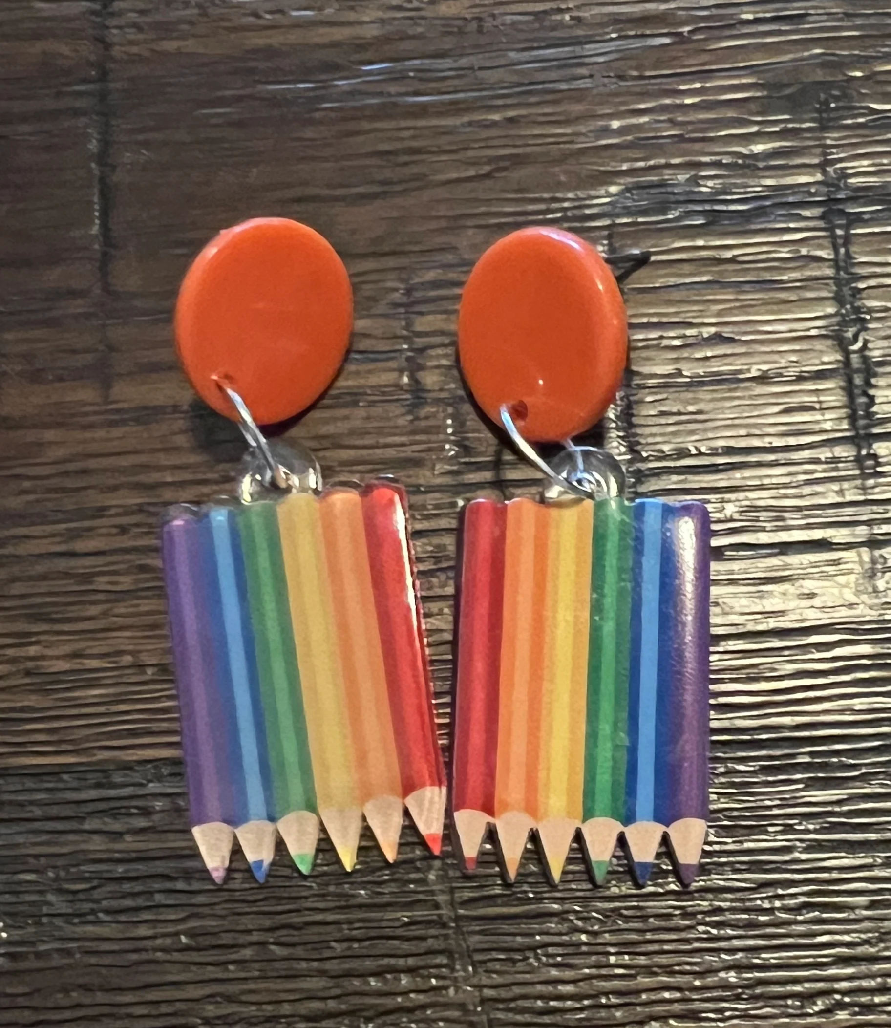 Popping Candy Dangle Earrings - Colourama Orange