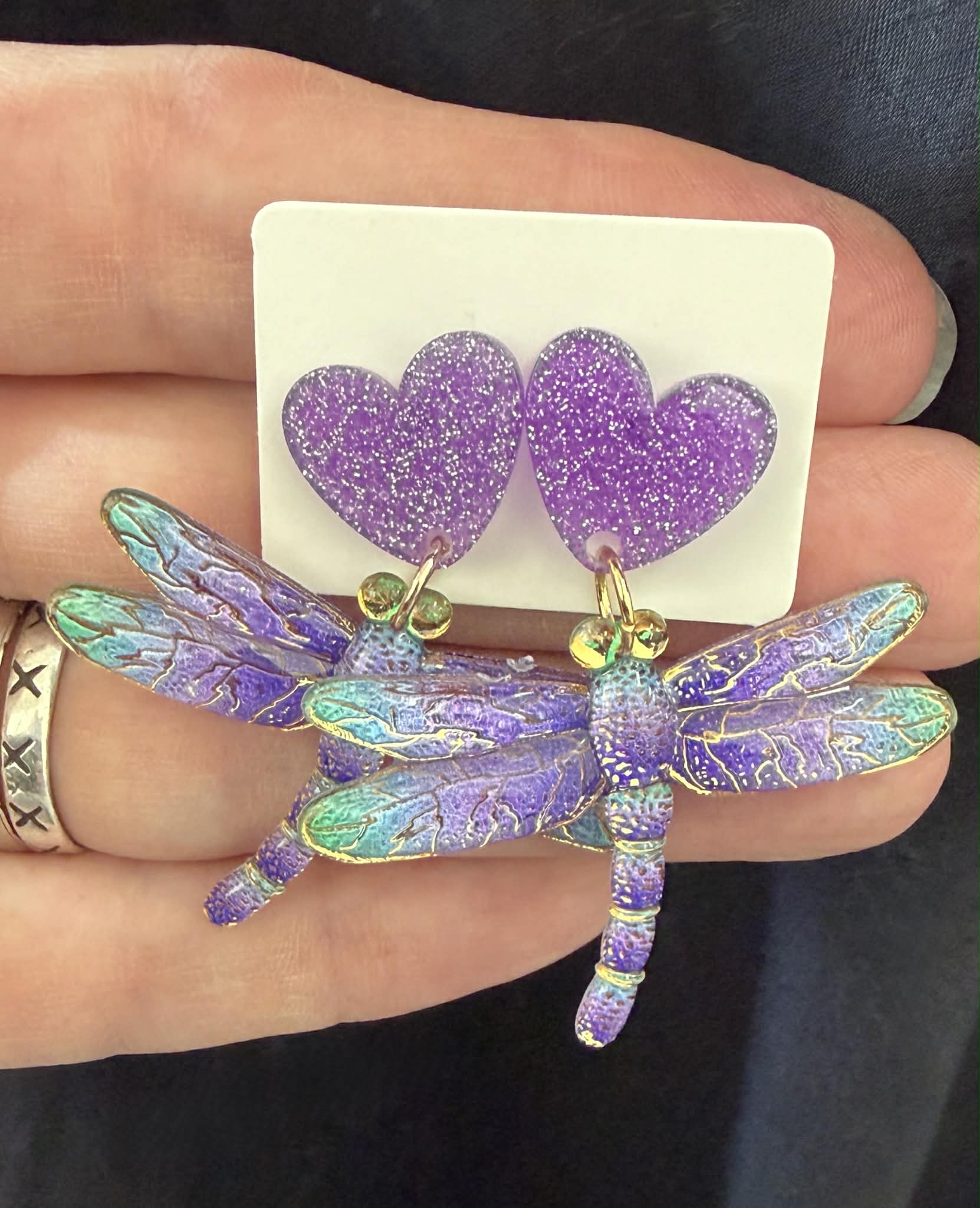 Popping Candy Dangle Earrings - Dragonfly (7 colours!) - Image 4