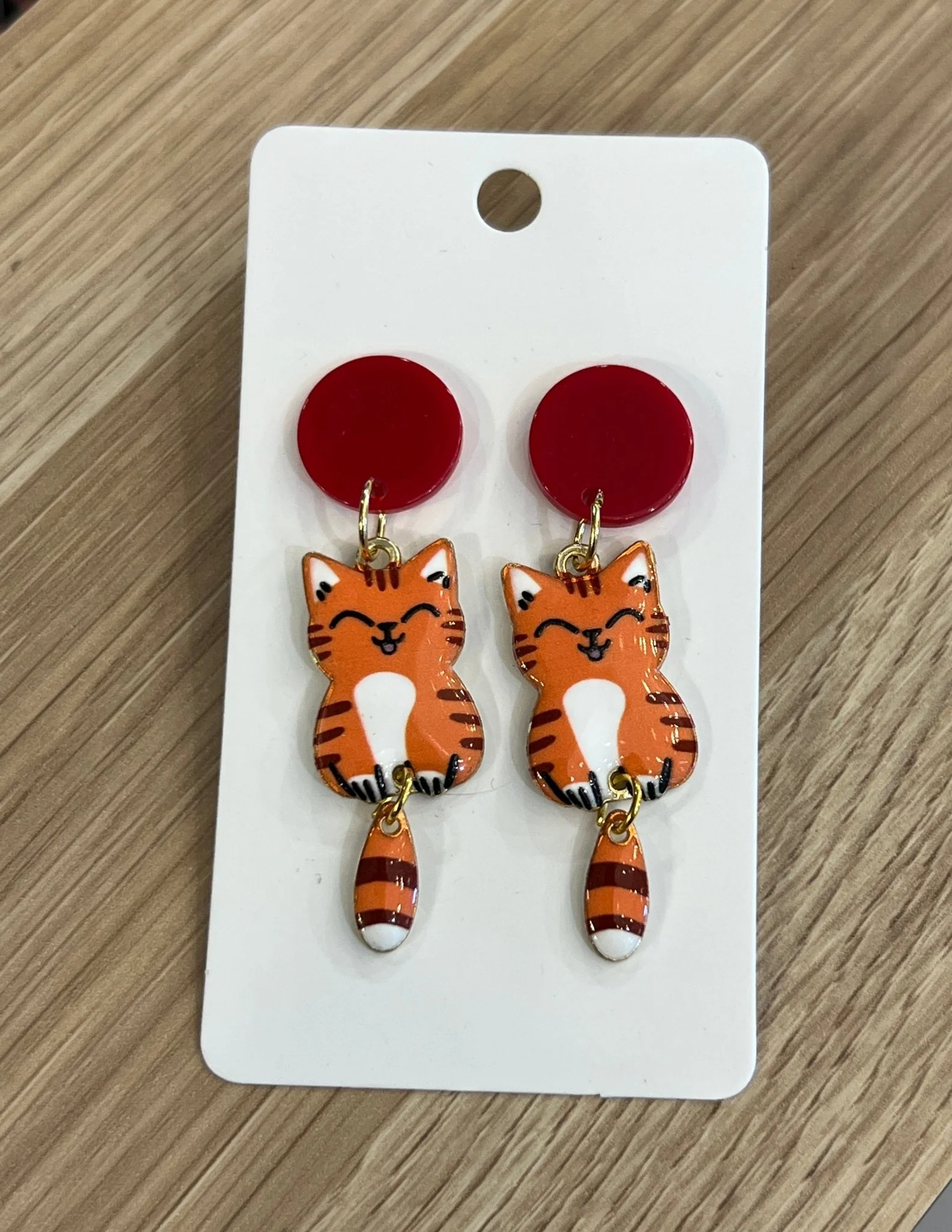 Popping Candy Dangle Earrings - Ginger Golden Tail