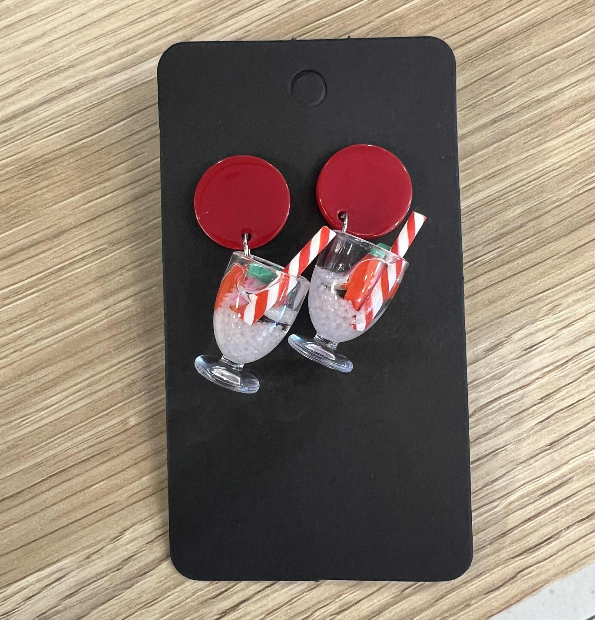 Popping Candy Dangle Earrings - Magic Mocktail Christmas Crush