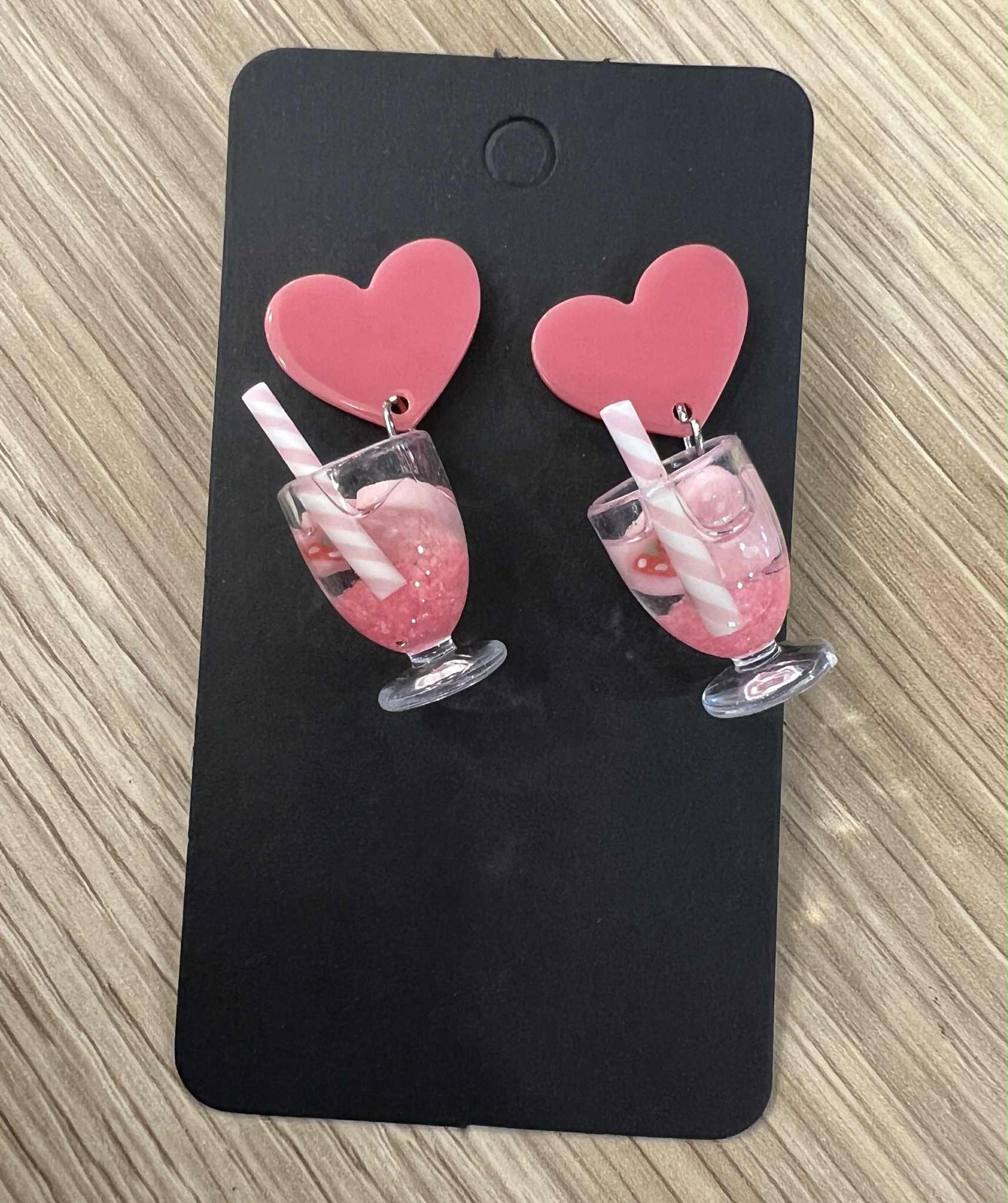 Popping Candy Dangle Earrings - Magic Mocktail Deep Pink Berry
