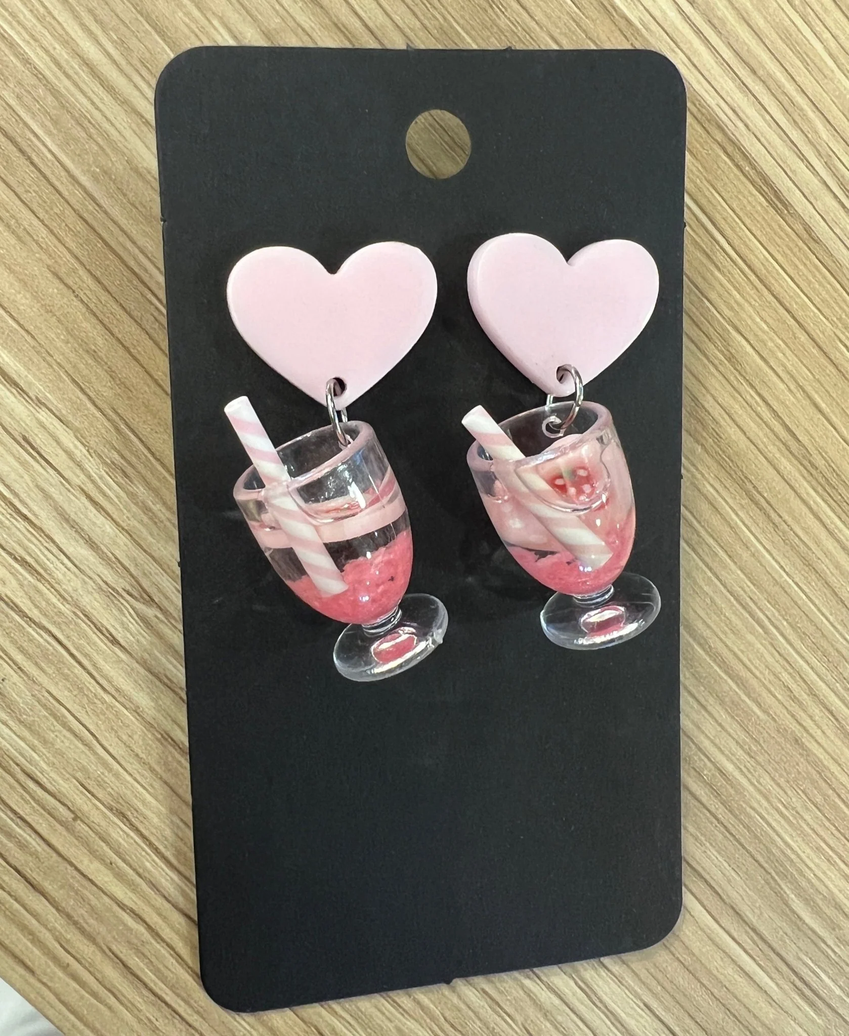 Popping Candy Dangle Earrings - Magic Mocktail Pale Pink Berry