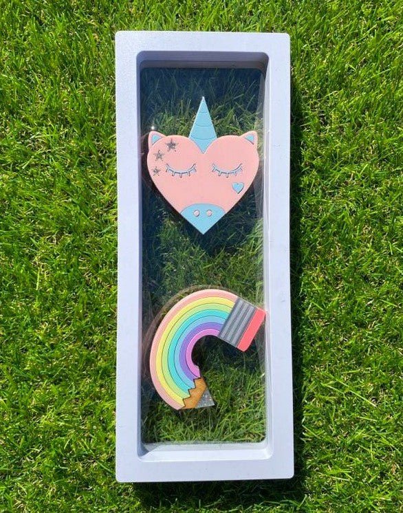 Shadow Box Rectangle - White - Image 2