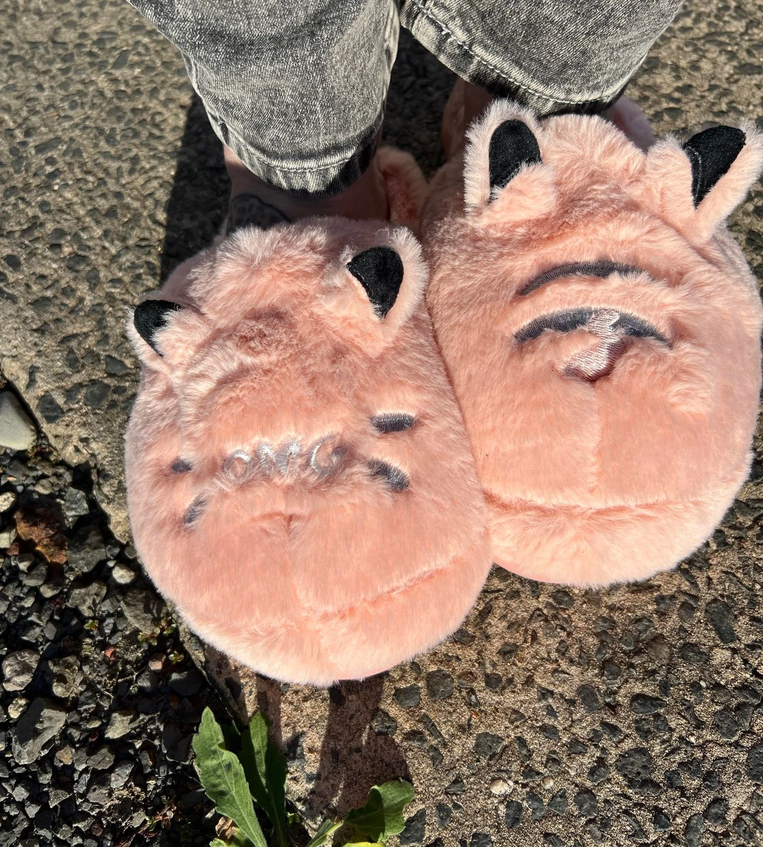 Soft Kitty Furry Slippers - Floss
