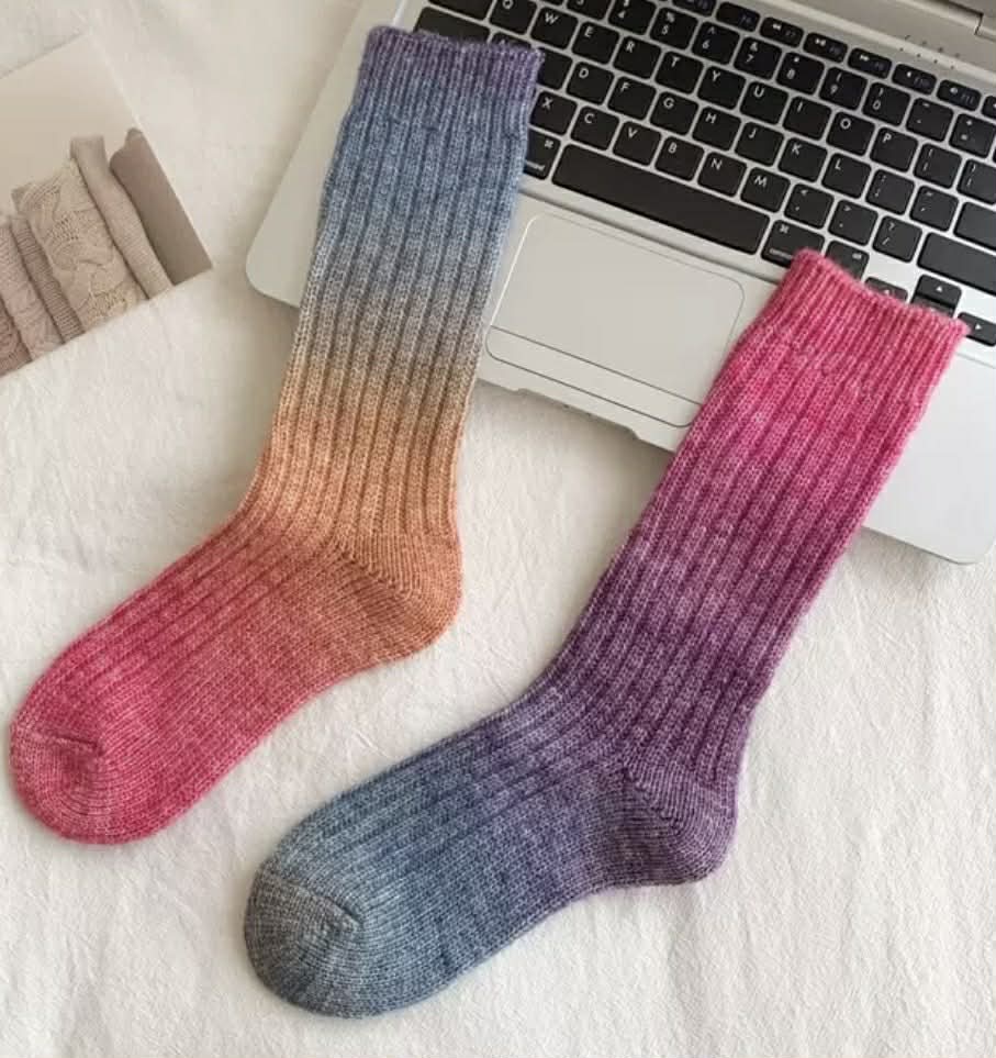 Super Soft Ombre Crew Socks (4 Colours!)