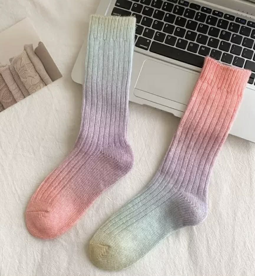 Super Soft Ombre Crew Socks (4 Colours!) - Image 3