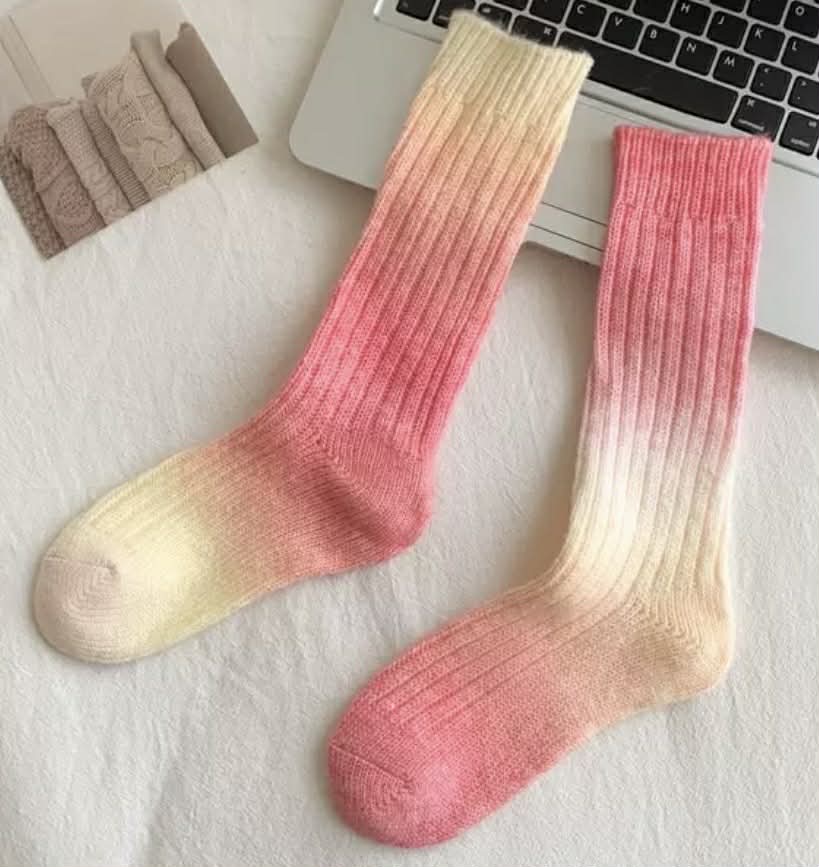 Super Soft Ombre Crew Socks (4 Colours!) - Image 4