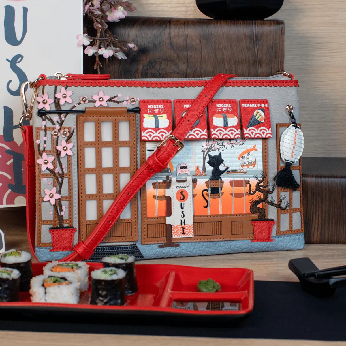 Vendula Sushi - Grey Edition Kate Bag - Image 7