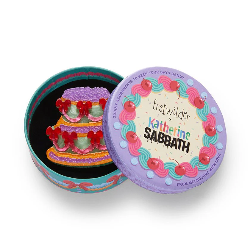 Erstwilder x Katherine Sabbath Vintage Dreams Showstopper Cake Brooch - Image 3